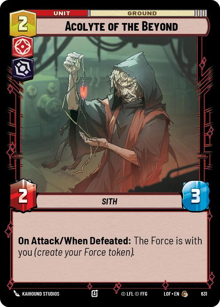 Acolyte of the Beyond (631) (Foil) (631) [Legends of the Force]