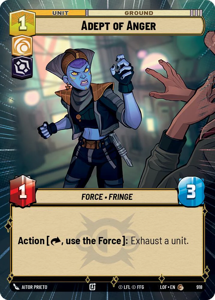 Adept of Anger (918) (Hyperspace Foil) (918) [Legends of the Force]