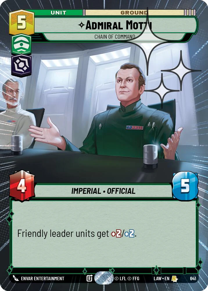 Admiral Motti - Chain of Command (641) (Hyperspace Foil) (641) [A Lawless Time]