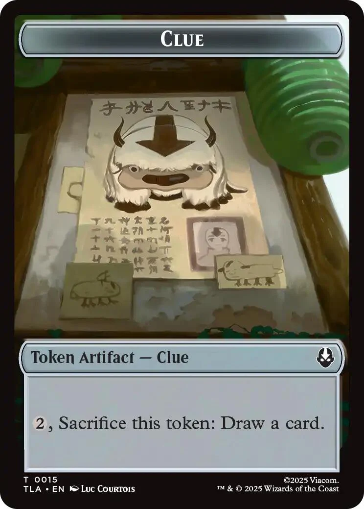 Ally (0004) // Clue (0015) Double-Sided Token [Avatar: The Last Airbender Tokens] - Image 2