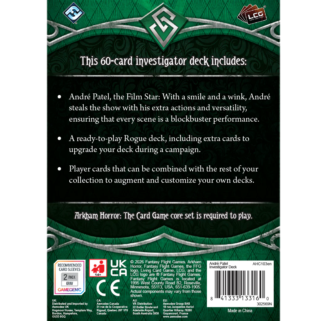Arkham Horror: The Card Game - André Patel Investigator Deck - Image 3