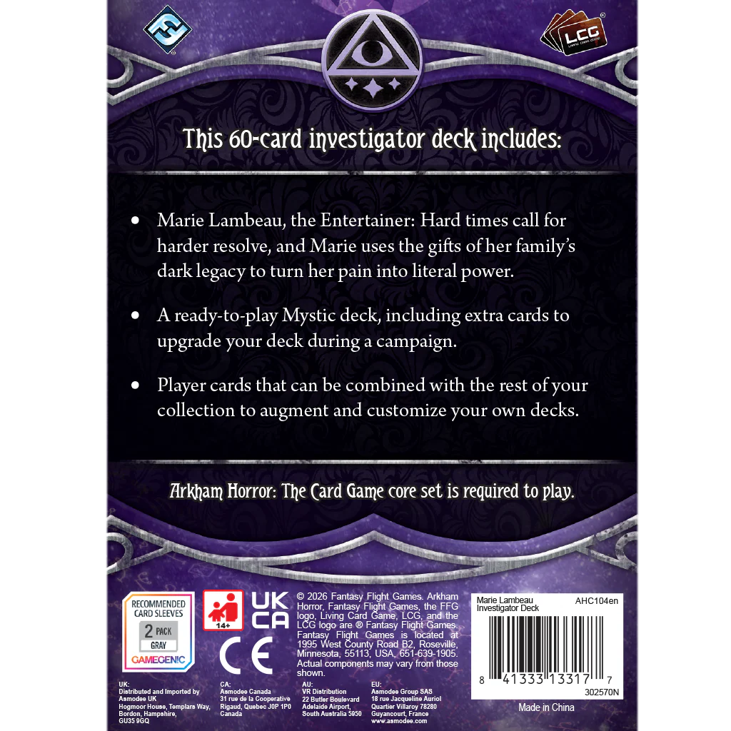 Arkham Horror: The Card Game - Marie Lambeau Investigator Deck - Image 3