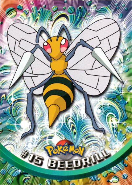 Beedrill (15) (Green Logo) [Topps Pokemon]