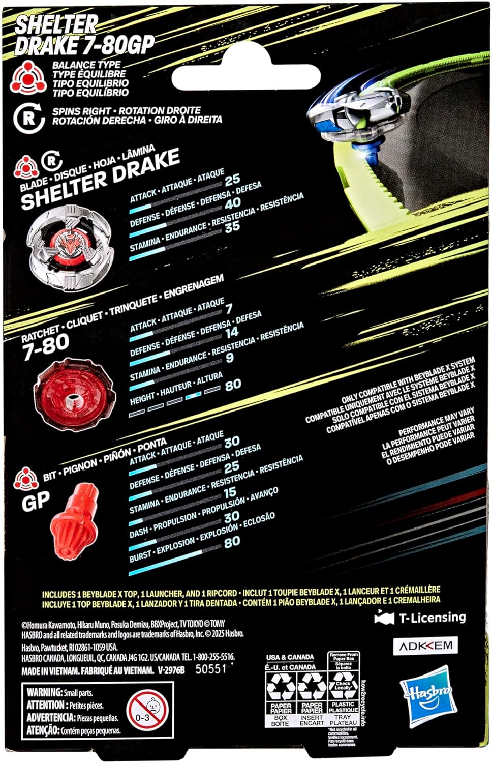 Beyblade X: Shelter Drake 7-80GP - Image 2