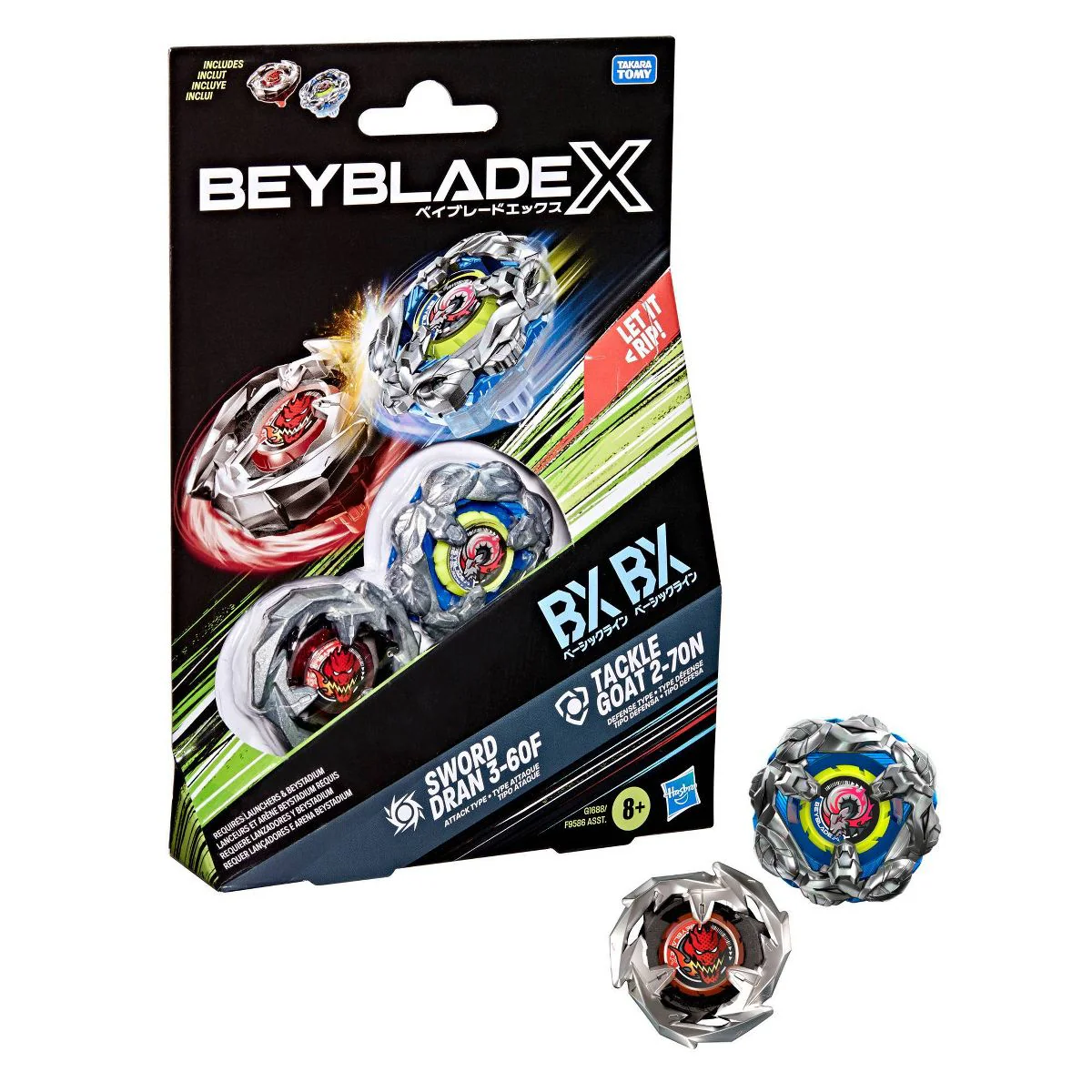 Beyblade X: Sword Dran 3-60F & Tackle Goat 2-70N