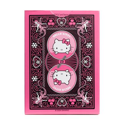 Playing Cards: Bicycle - Hello Kitty 7 Black & Pink - Image 2