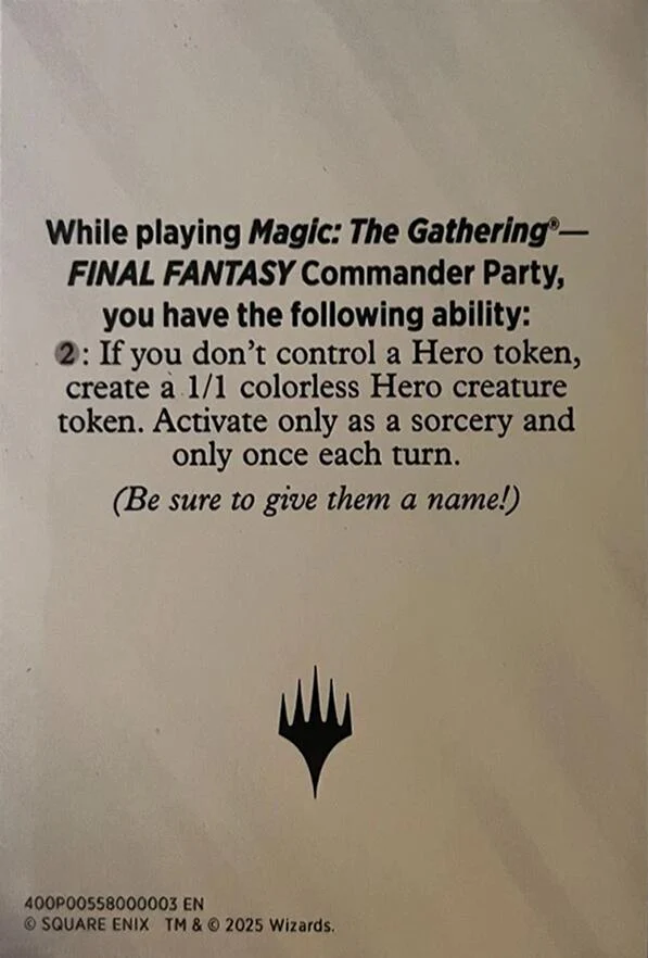 Blank Hero Token [FINAL FANTASY Tokens] - Image 2