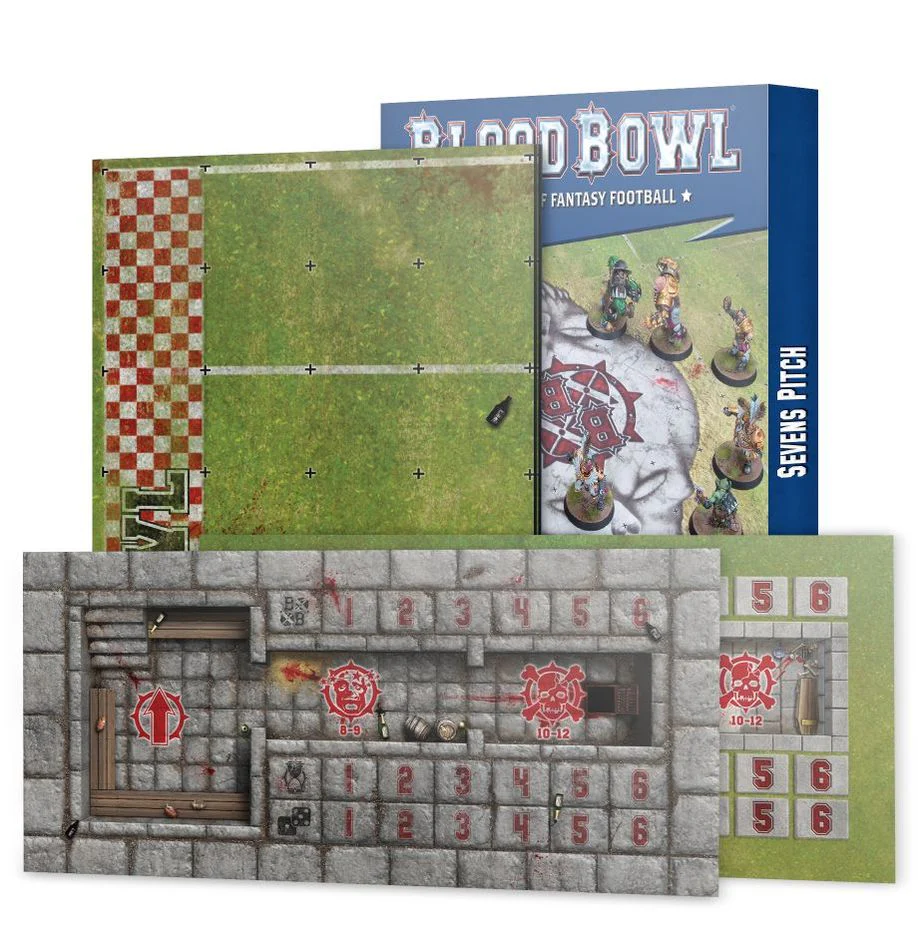 Blood Bowl: Sevens Pitch - Double-Sided Pitch and Dugouts for Blood Bowl Sevens - Image 2