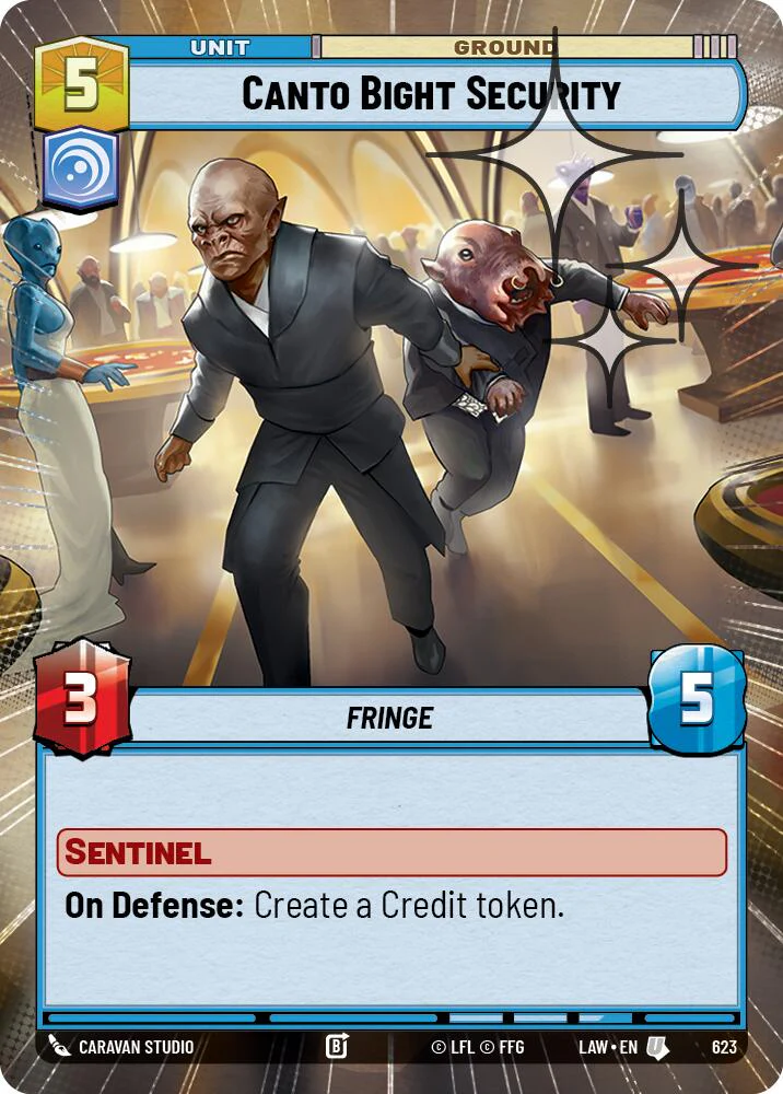 Canto Bight Security (623) (Hyperspace Foil) (623) [A Lawless Time]