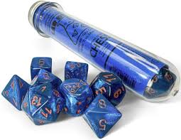 Chessex: Borealis Midnight/Copper 7-Die Set with Bonus Die (CHX 30069)
