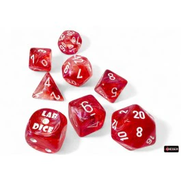 Chessex: Borealis Passion/White 7-Die Set with Bonus Die (CHX 30070) - Image 2