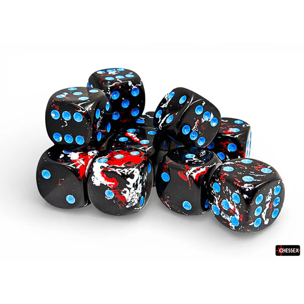 Chessex: Brush Dice - Dark Side 16mm d6 Dice Block (CHX24608) - Image 2