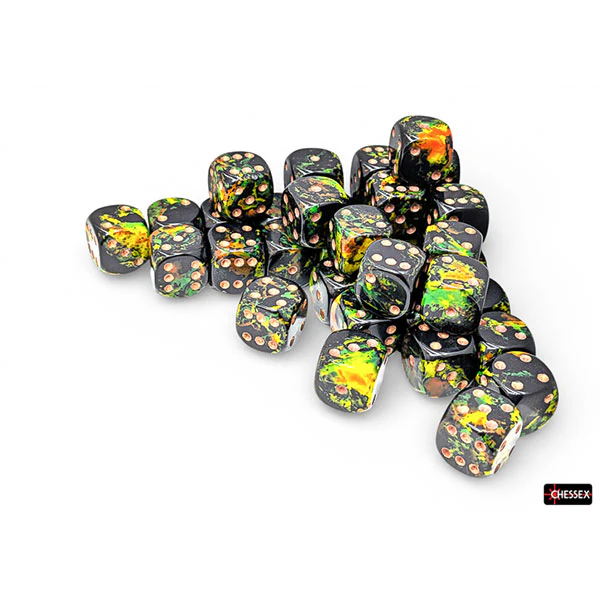 Chessex: Brush Dice - Deep Forest 12mm d6 Dice Block (CHX24805) - Image 2