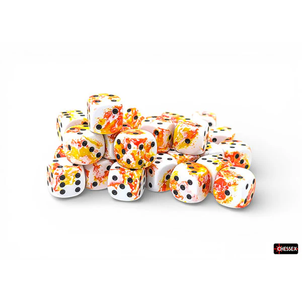 Chessex: Brush Dice - Sunrise 12mm d6 Dice Block (CHX24803) - Image 2
