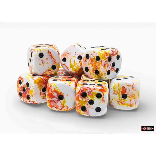 Chessex: Brush Dice - Sunrise 16mm d6 Dice Block (CHX 24603) - Image 2