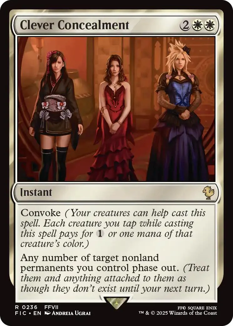 Clever Concealment (Surge Foil) [FINAL FANTASY Commander]