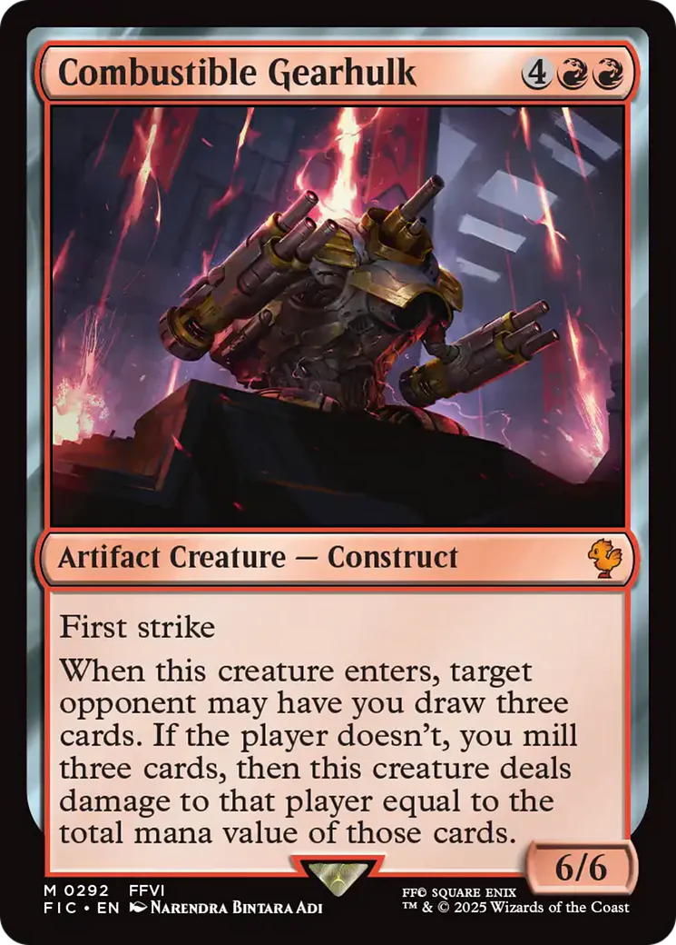 Combustible Gearhulk [FINAL FANTASY Commander]