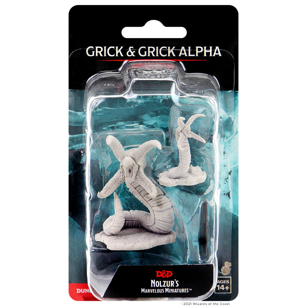 D&D Nolzur's Marvelous Miniatures: Grick and Grick Alpha (Wave 12)