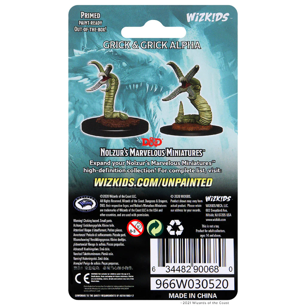 D&D Nolzur's Marvelous Miniatures: Grick and Grick Alpha (Wave 12) - Image 2
