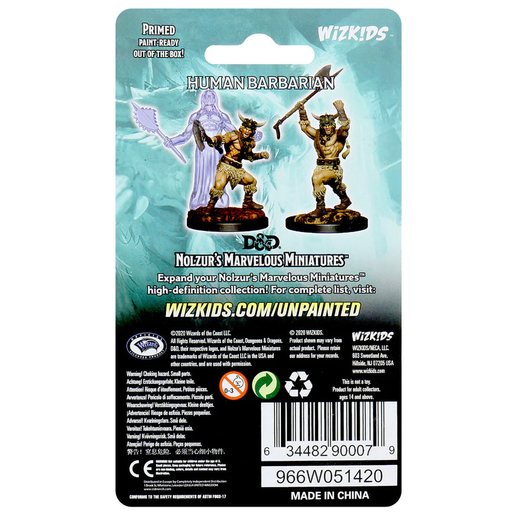 D&D Nolzur's Marvelous Miniatures: Human Barbarian Male (Wave 13) - Image 2
