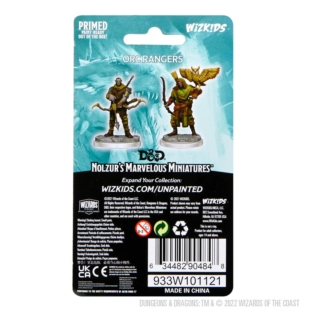 D&D Nolzur's Marvelous Miniatures: Orc Ranger Males (Wave 17) - Image 2