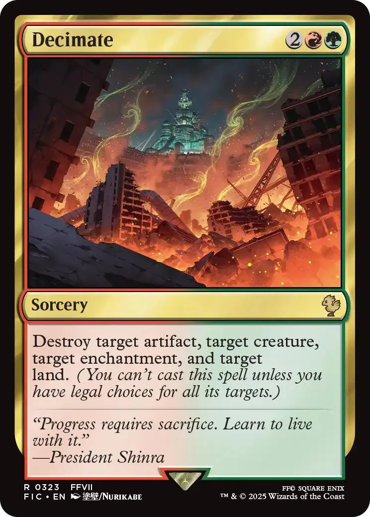 Decimate (Surge Foil) [FINAL FANTASY Commander]