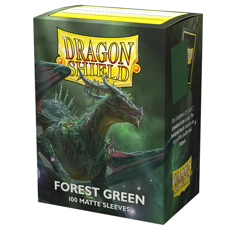 Dragon Shield: Standard 100ct Sleeves - Forest Green (Matte)