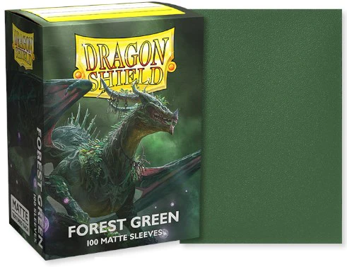 Dragon Shield: Standard 100ct Sleeves - Forest Green (Matte) - Image 2