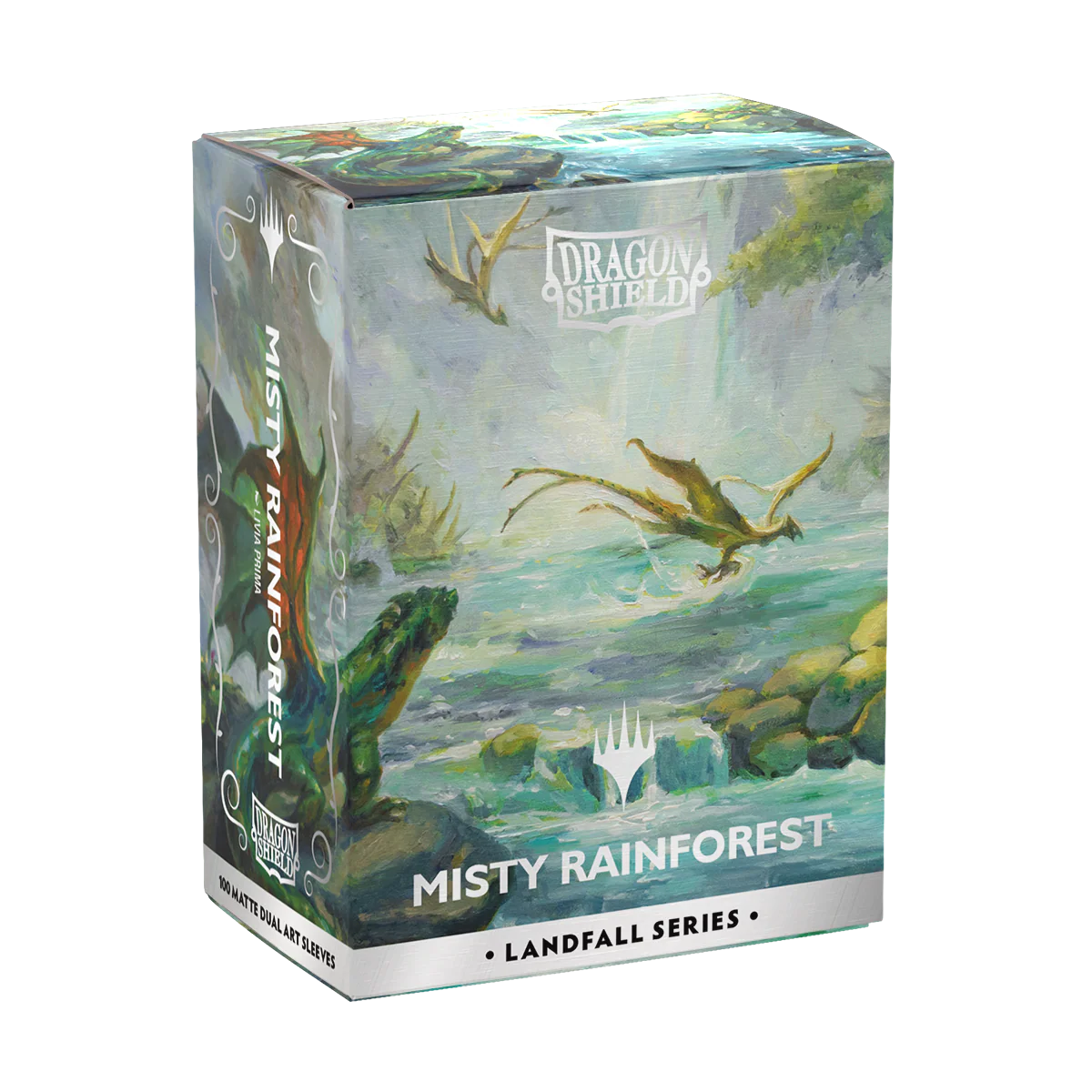 Dragon Shield: Standard 100ct Sleeves - Landfall Series - Misty Rainforest (Dual Matte) - Image 5