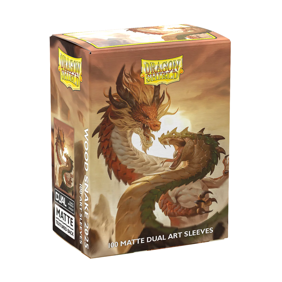 Dragon Shield: Standard Size 100ct Art Sleeves - Wood Snake 2025 (Dual Matte) - Image 4