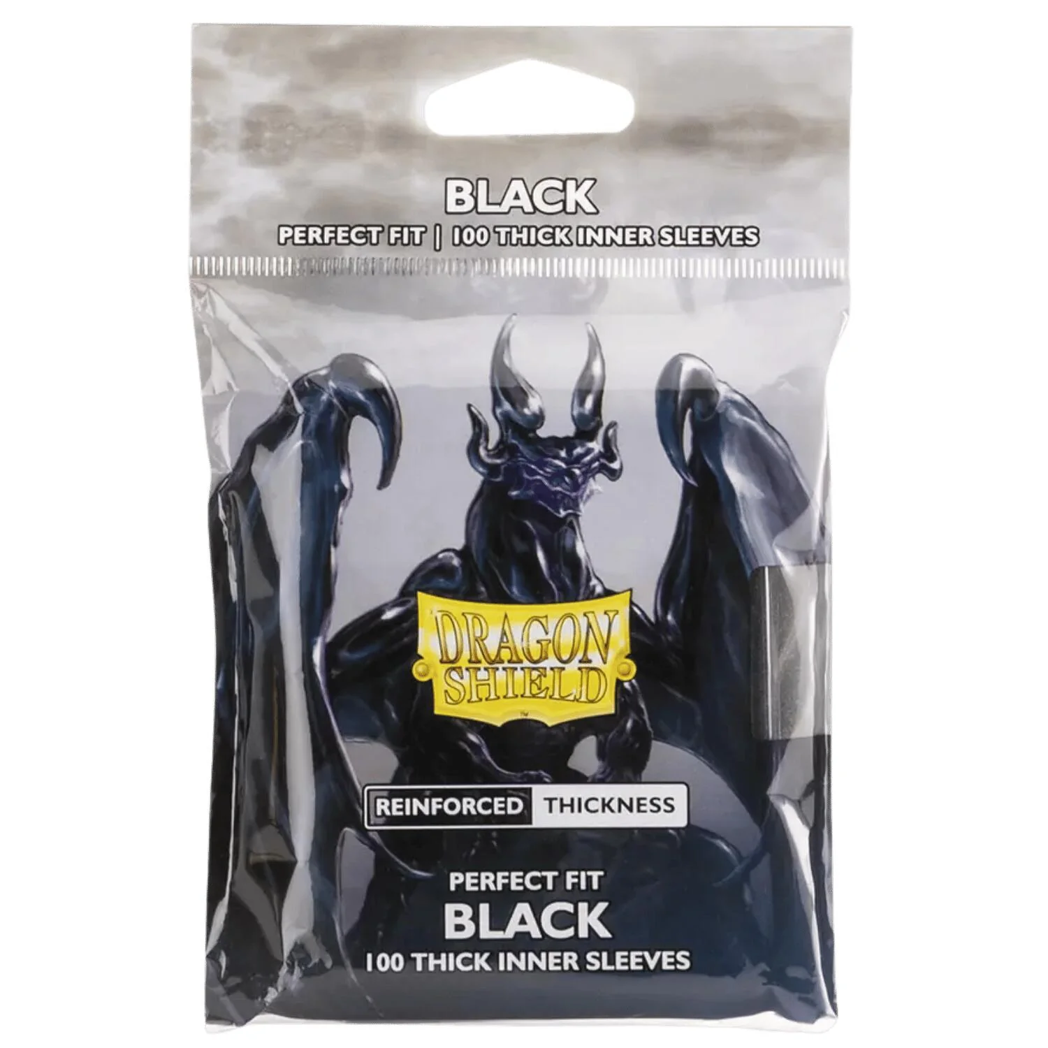 Dragon Shield: Standard Size 100ct Inner Sleeves - Perfect Fit (Black)