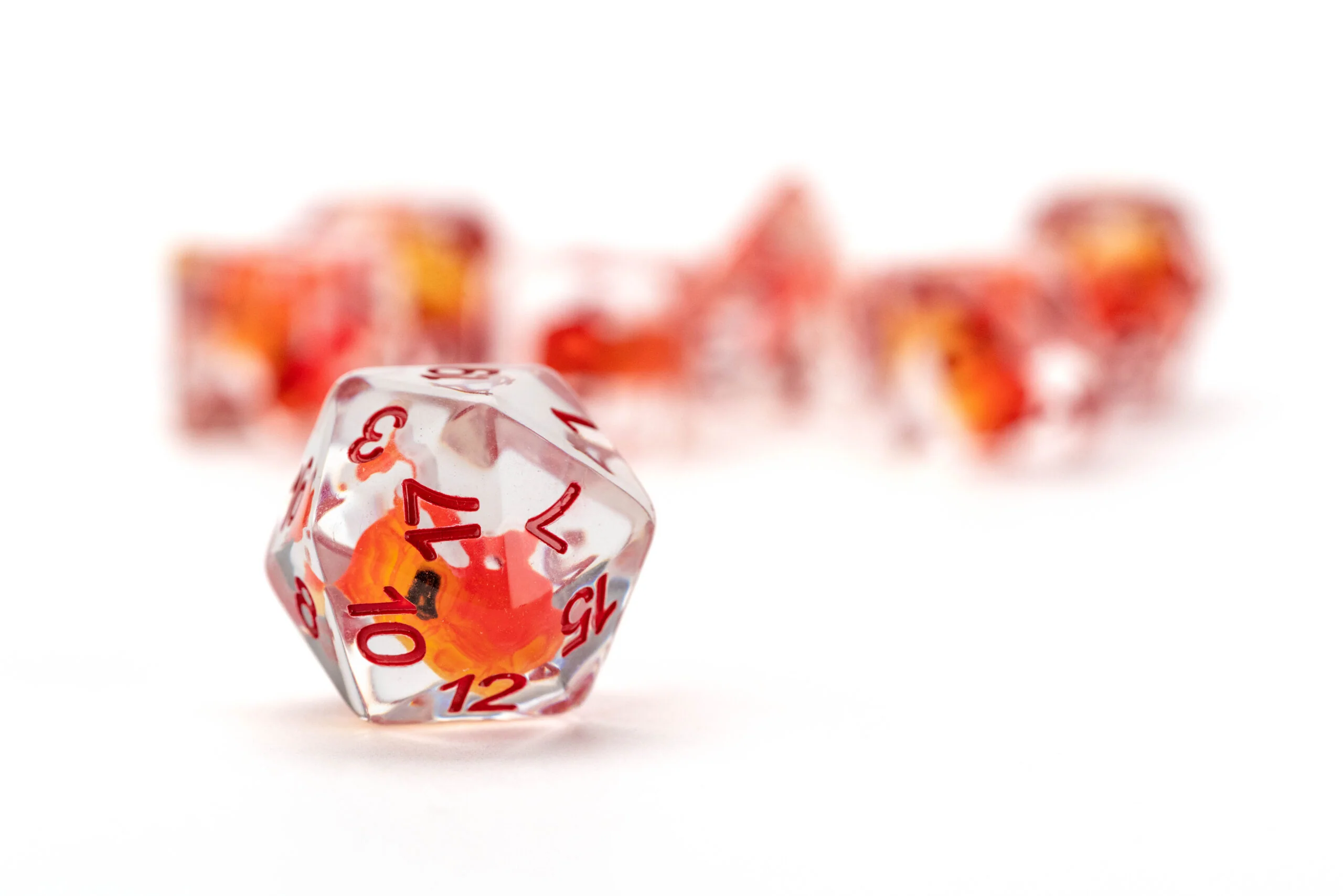 Dragon Storm: Red Dragon Inclusion Dice (7 set) - Image 2
