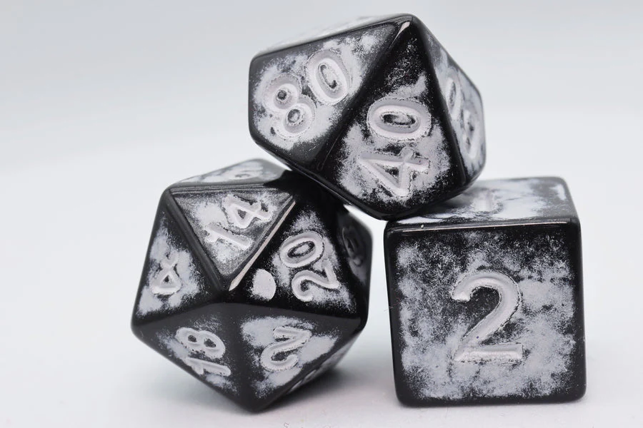 Foam Brain Games: Timeworn White - Dice Set - Image 3