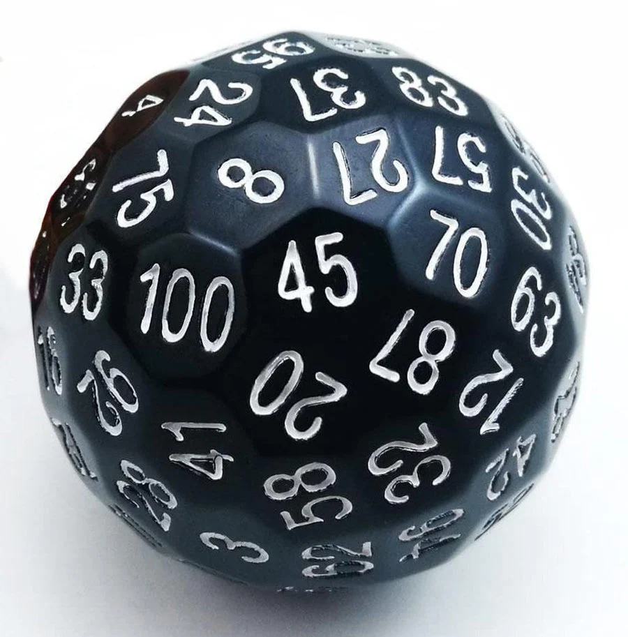 Foam Brain Games: 45mm D100 - Black