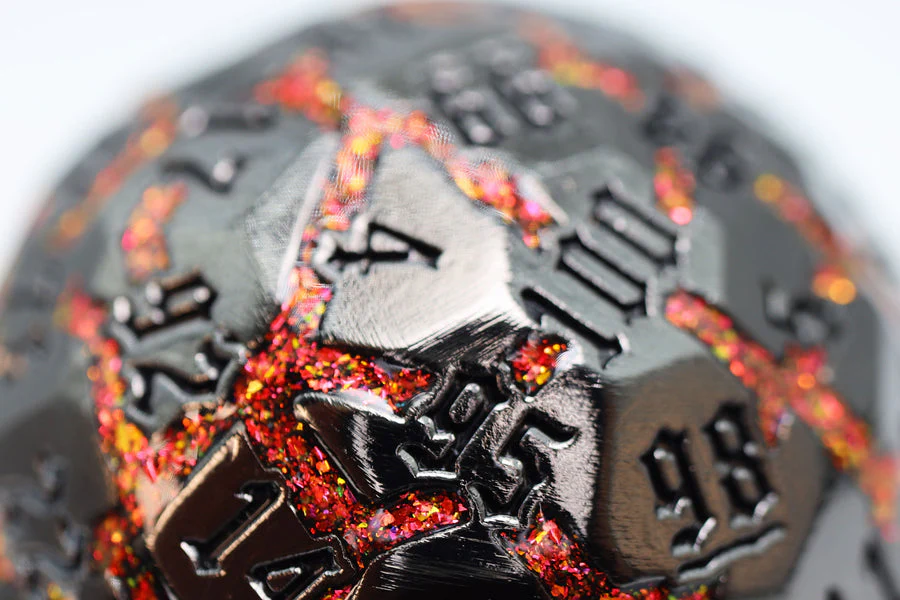 Foam Brain Games: 50 mm Metal D100 - Lava Pool - Image 2