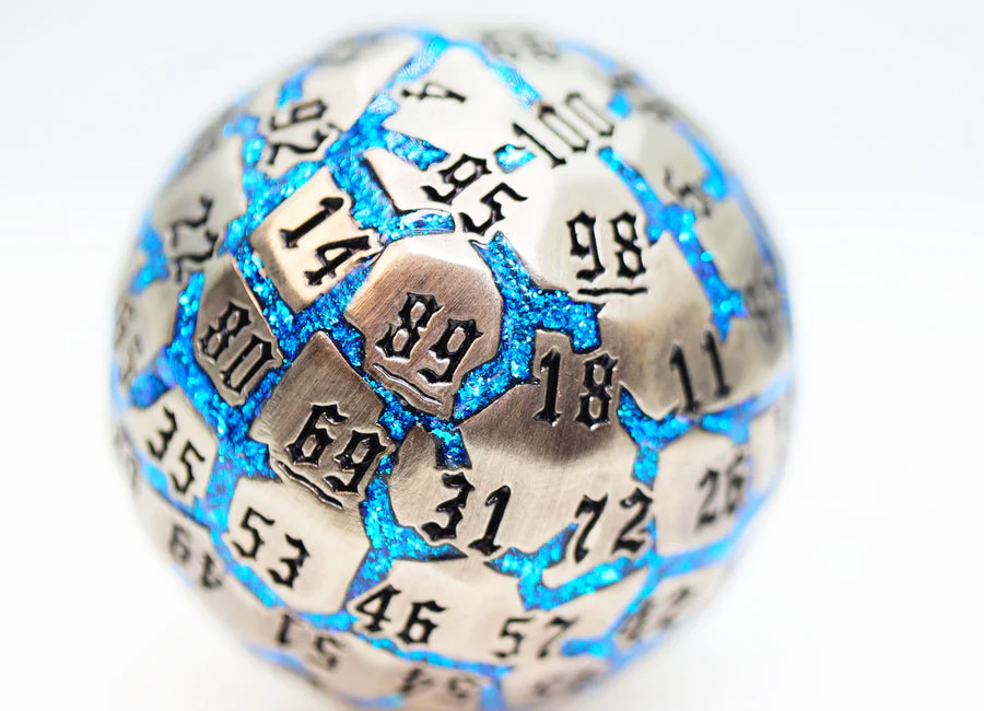 Foam Brain Games: 50 mm Metal D100 - River Stones