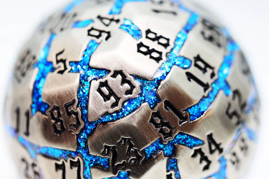 Foam Brain Games: 50 mm Metal D100 - River Stones - Image 2