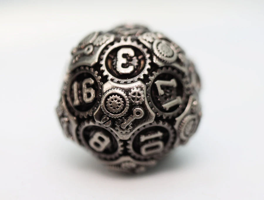 Foam Brain Games: Airship Gears Fierce Flotilla - Metal RPG Dice Set - Image 3