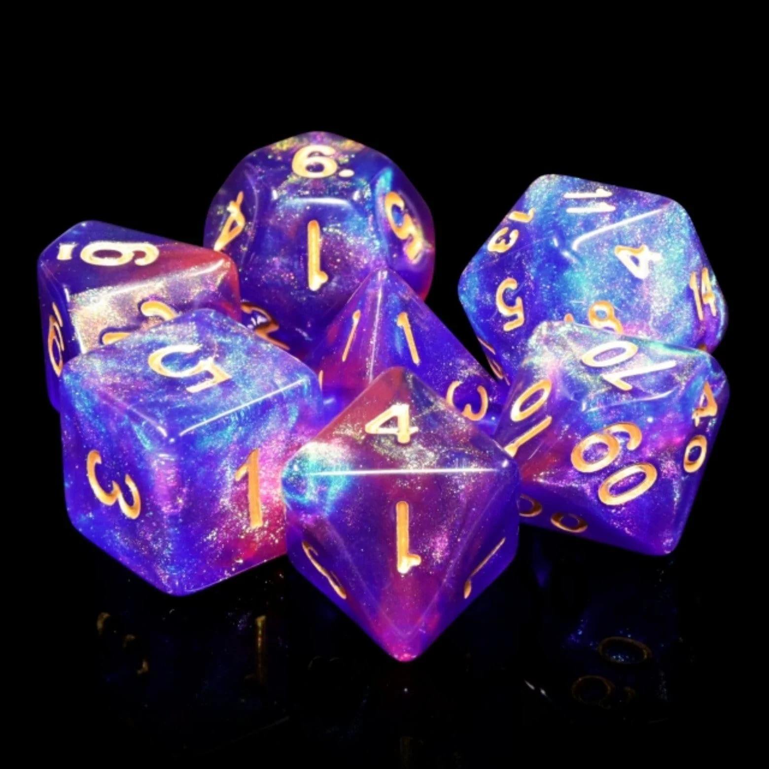Foam Brain Games: Blue Enchantress Dice Set - Image 3