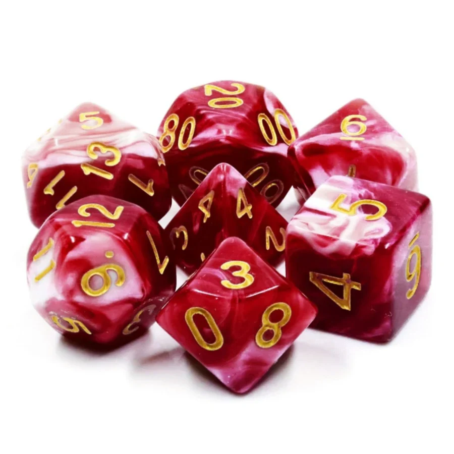 Foam Brain Games: Cherry Cream RPG Dice Set - Image 2