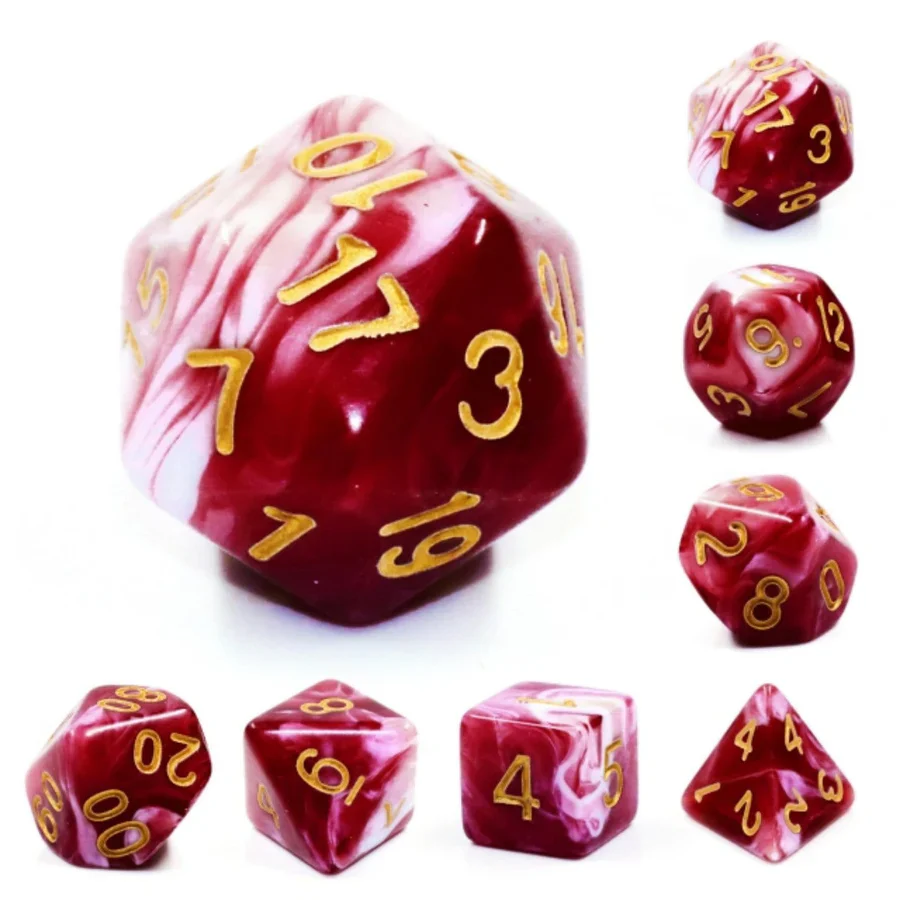 Foam Brain Games: Cherry Cream RPG Dice Set - Image 3