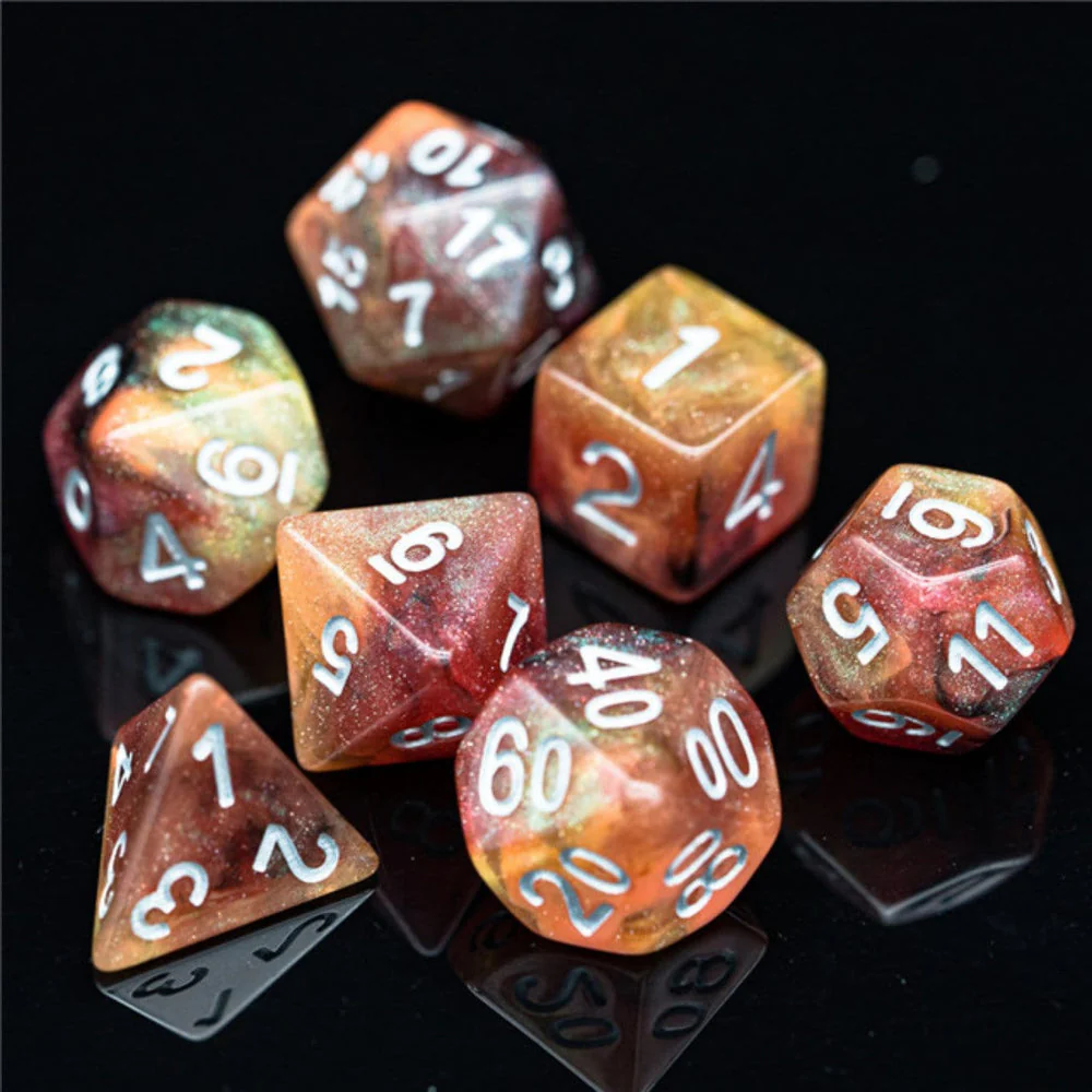 Foam Brain Games: Copper Cosmos Dice Set - Image 2