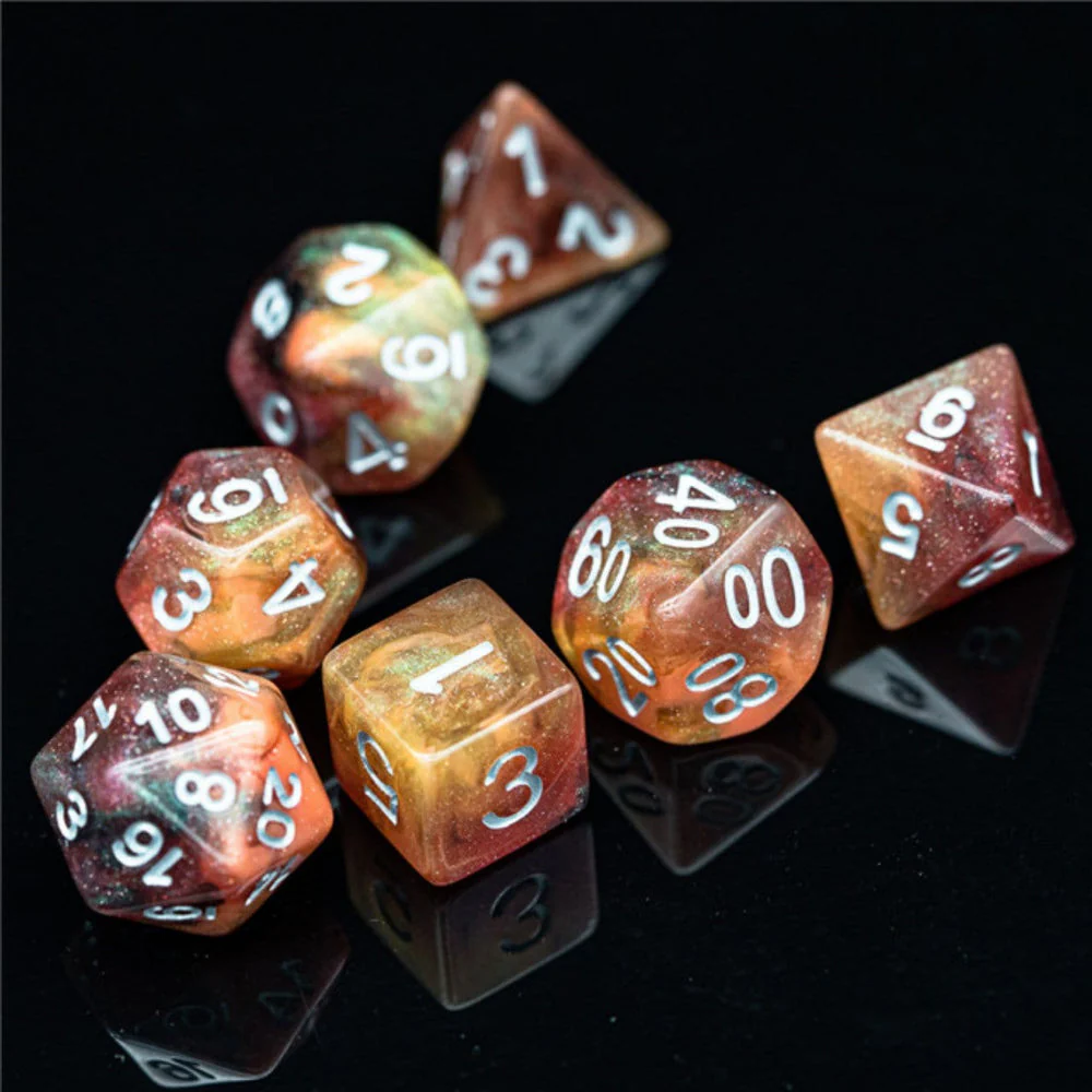 Foam Brain Games: Copper Cosmos Dice Set - Image 3