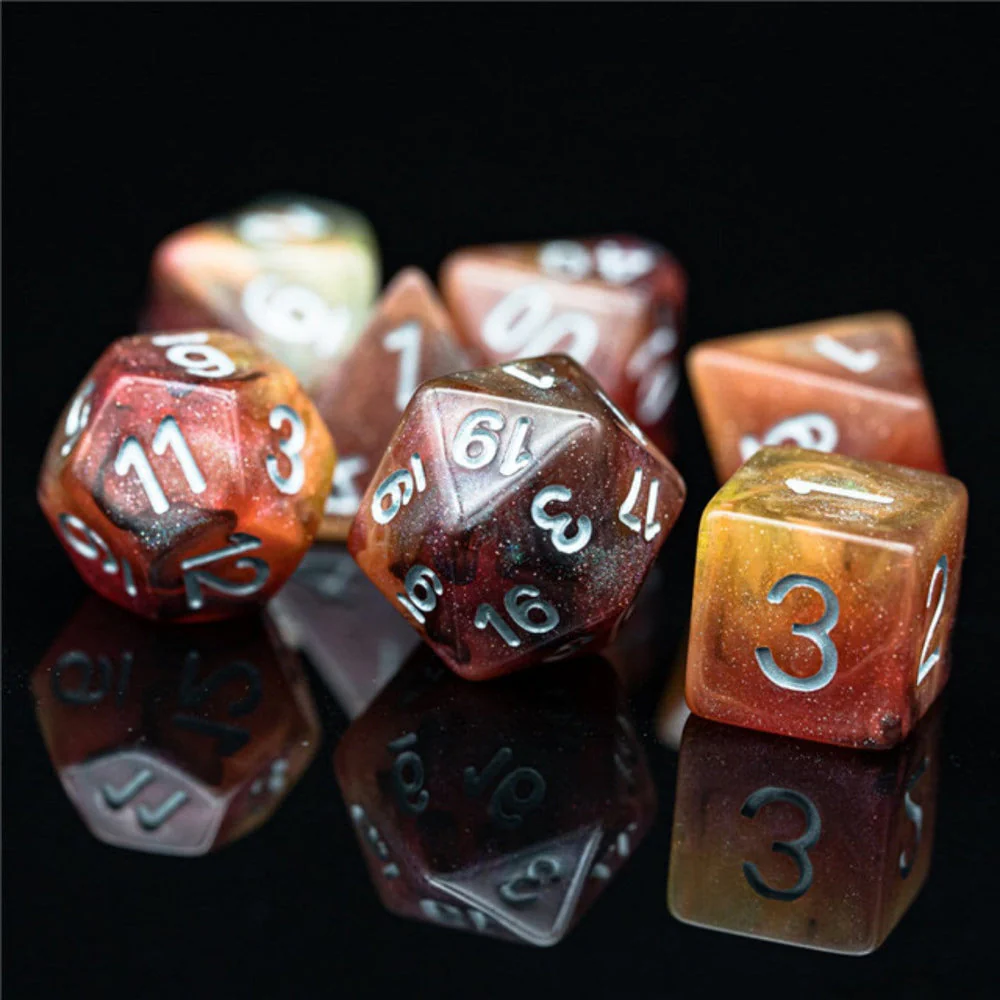 Foam Brain Games: Copper Cosmos Dice Set - Image 4