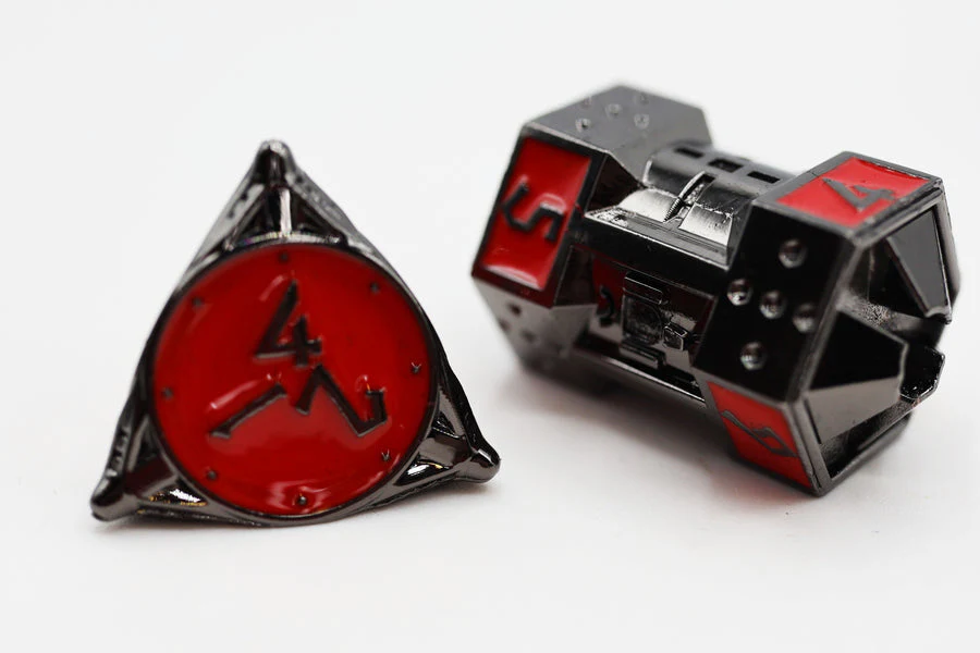 Foam Brain Games: Dice 51 Blood Moon - Metal Dice Set - Image 2