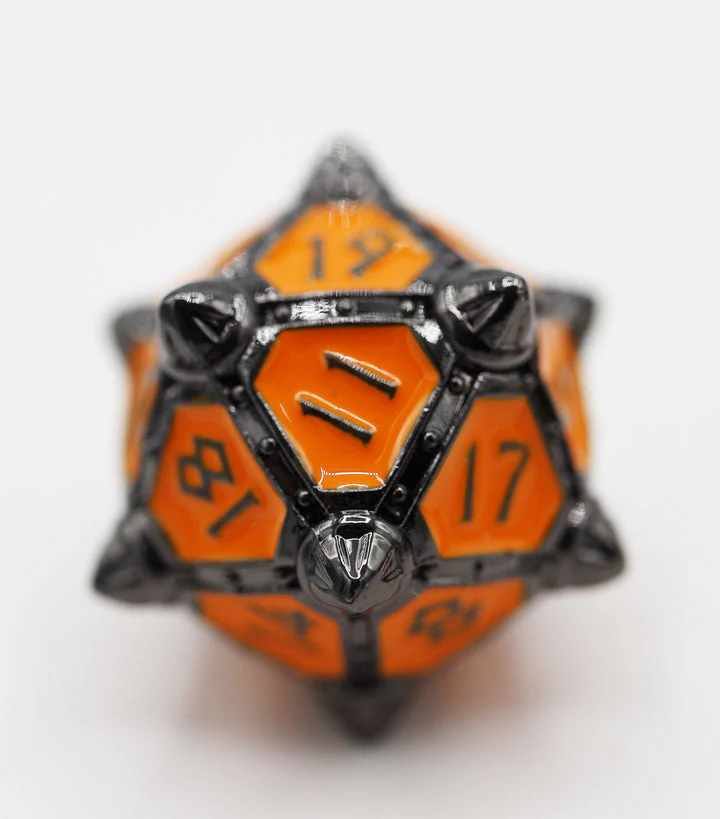 Foam Brain Games: Dice 51 - Moonlit Mars - Metal RPG Dice Set - Image 3