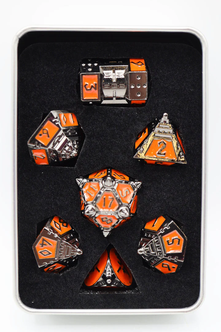 Foam Brain Games: Dice 51 - Moonlit Mars - Metal RPG Dice Set - Image 5