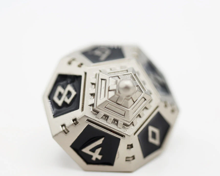 Foam Brain Games: Dice 51 Onyx Ethers - Metal RPG Dice Set - Image 2