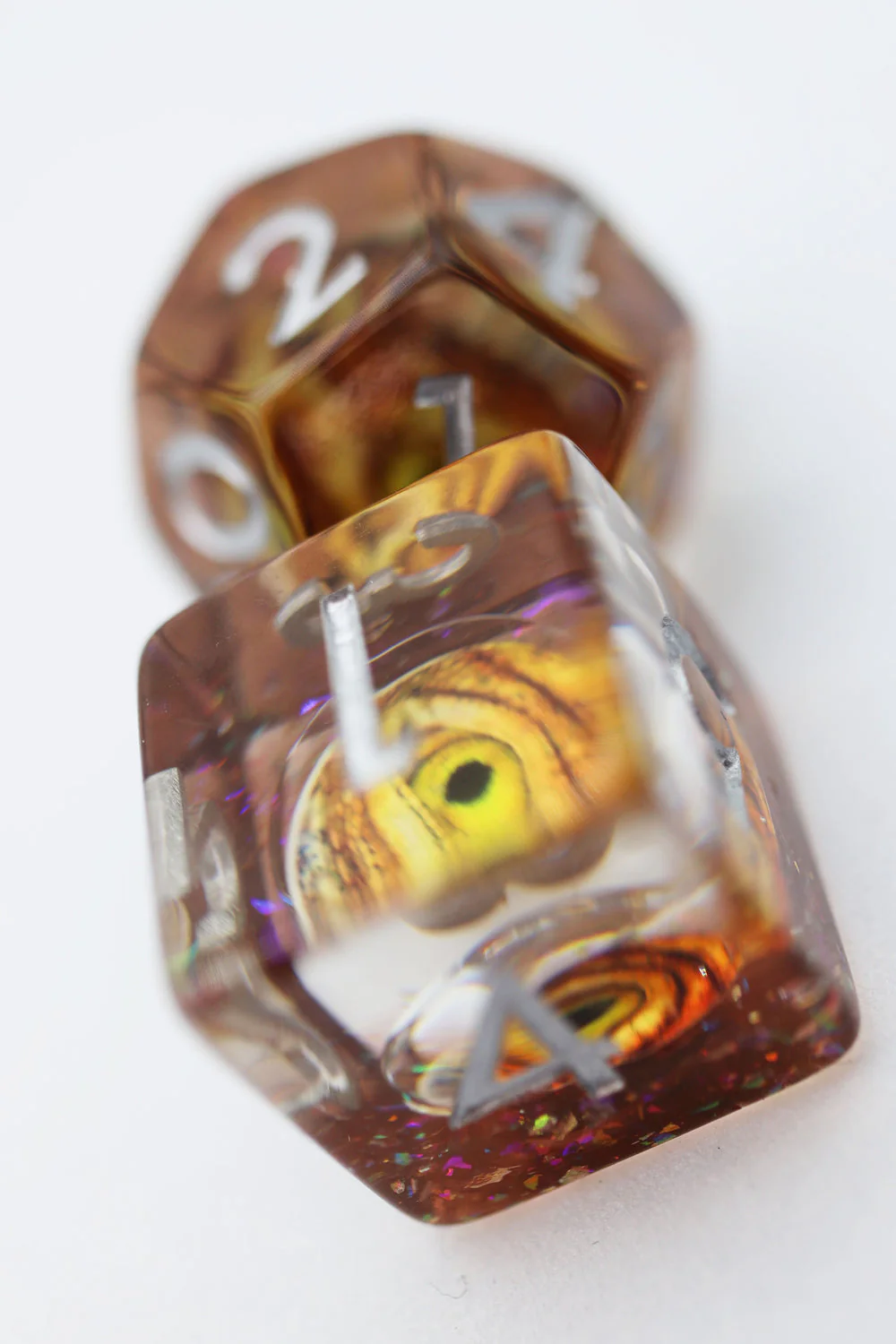 Foam Brain Games: Golden Dragon Eye Dice Set - Image 3