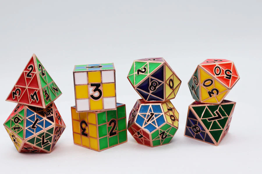 Foam Brain Games: Puzzle Cube Copper - Metal Dice Set